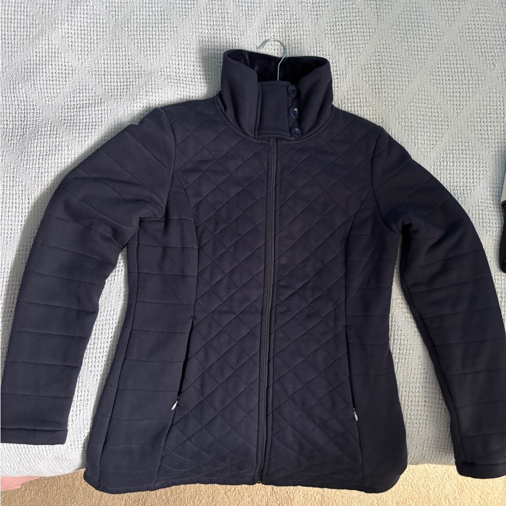 Cozy Quilted North Face Sweatshirt Jacket